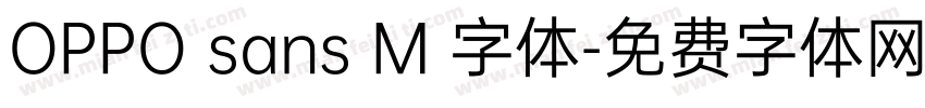 OPPO sans M 字体字体转换